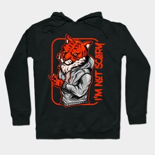 Tiger Swagger Wearing Hoodie and Cig (I'm not Scary) Hoodie